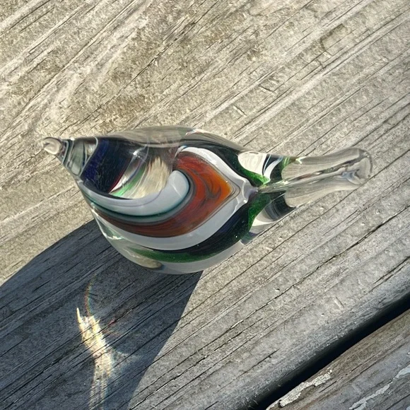 Miniature Glass Bird Handcrafted Figurine - Picture 7 of 9